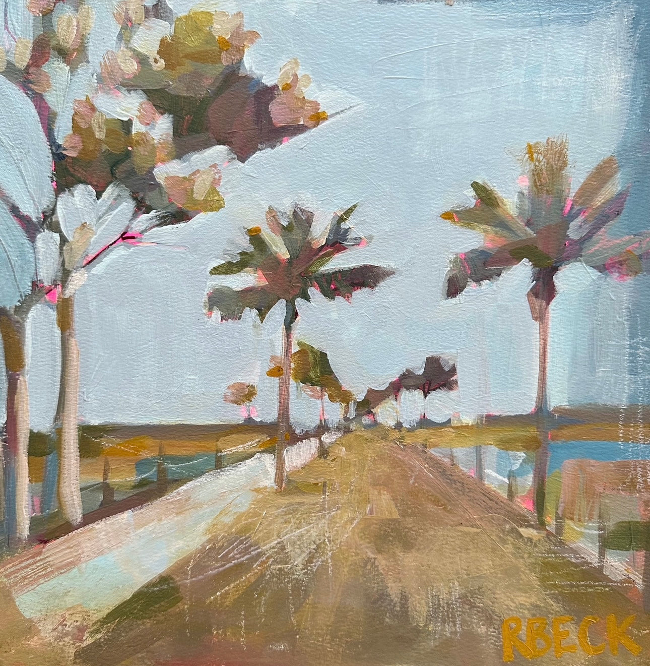 LET’S PICNIC, 12”x12” ORIGINAL PAINTING
