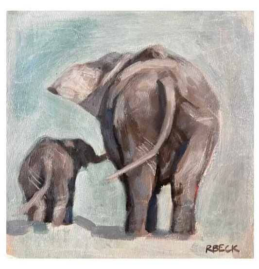 Ryan Beck - Original Elephant Painting