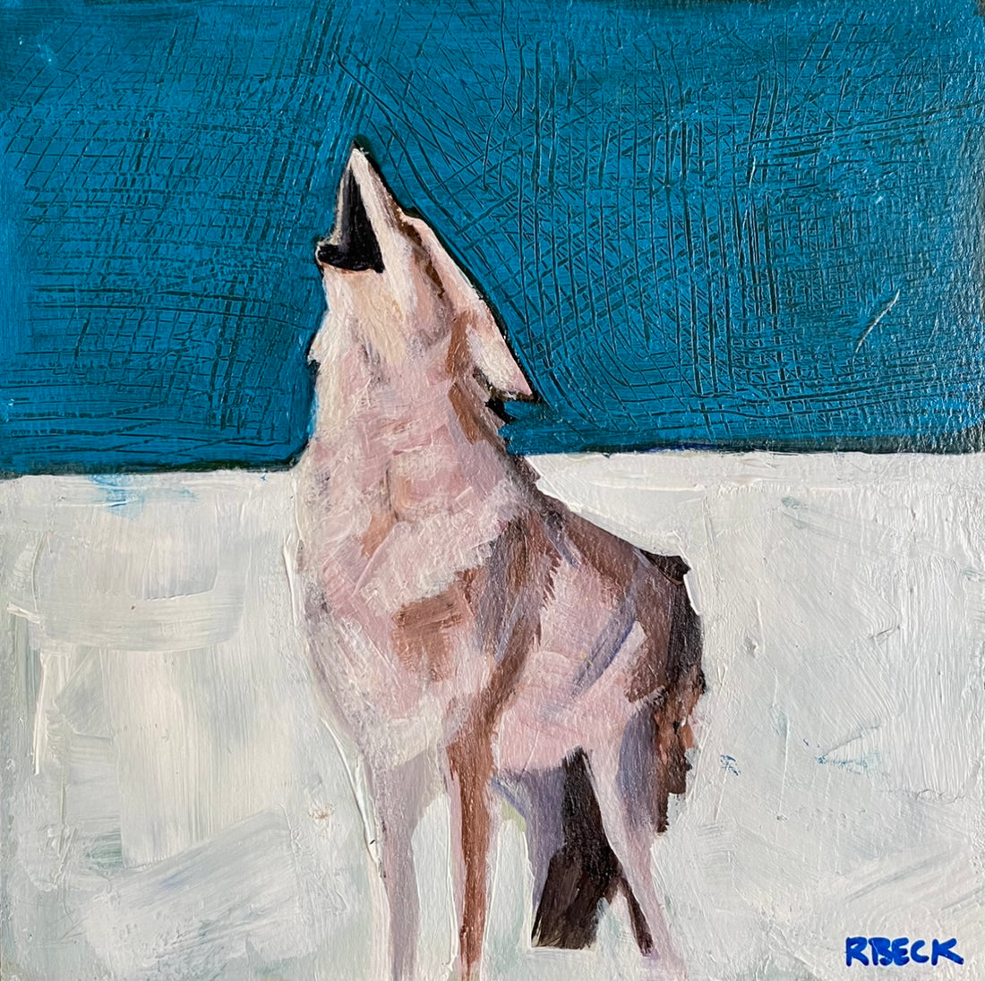 Ryan Beck - Coyote  Original Painting