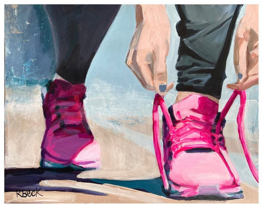 Ryan Beck - Girls On The Run Original Painting