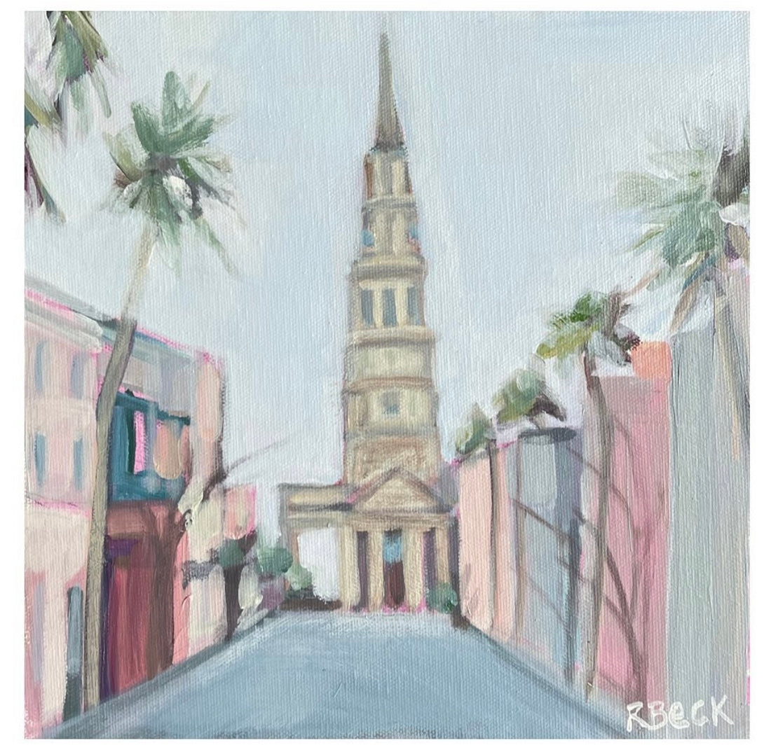 Ryan Beck - Charleston Church Painting
