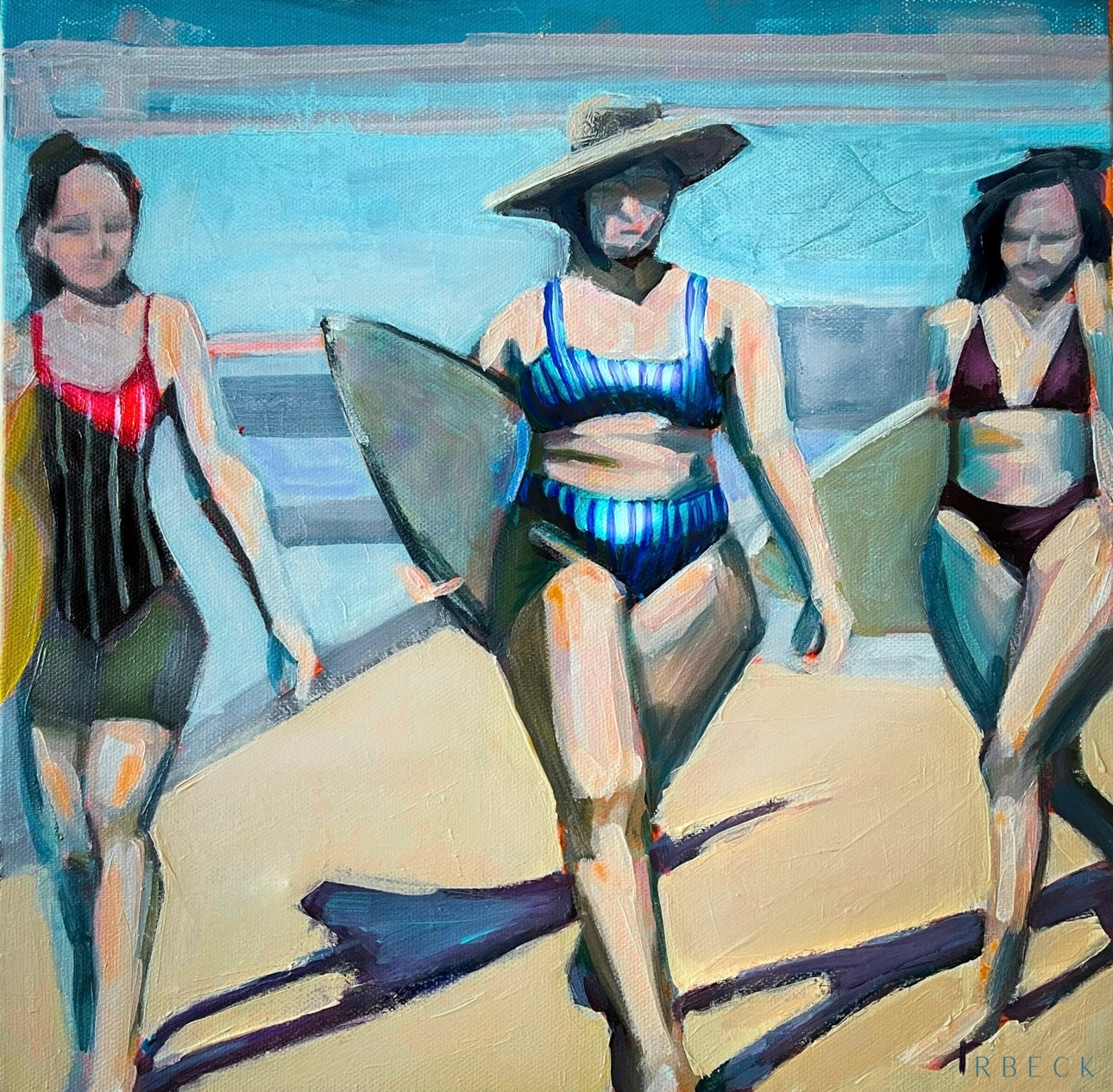 Surf Trio Giclée Print by Charleston Artist Ryan Beck