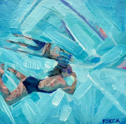 Swimmer Original Painting