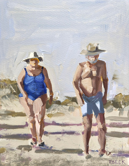 Beach Walkers Giclée Print by Charleston Artist Ryan Beck | Coastal Art