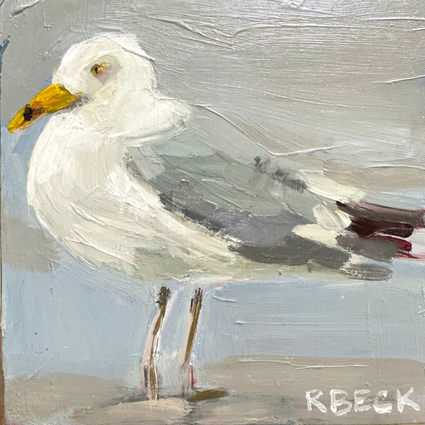 Herring Gull Mini Print - Coastal Art by Charleston Artist Ryan Beck