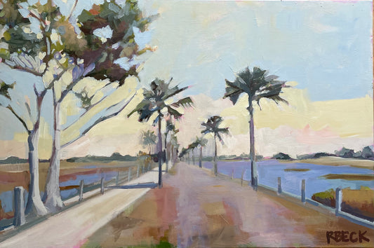 “Golden Hour Pitt Street Bridge”, 24x36 Original Painting