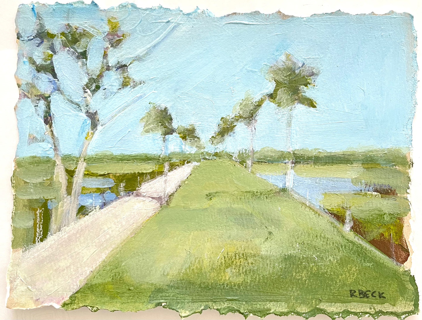 “Pitt Street Bridge Study”,  6”x8” Original Painting